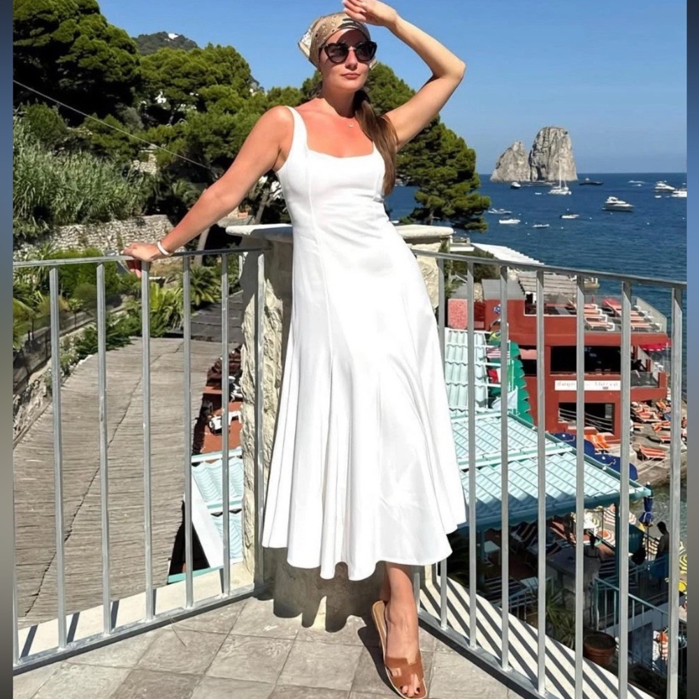ZARA FLARED MIDI DRESS ZW COLLECTION